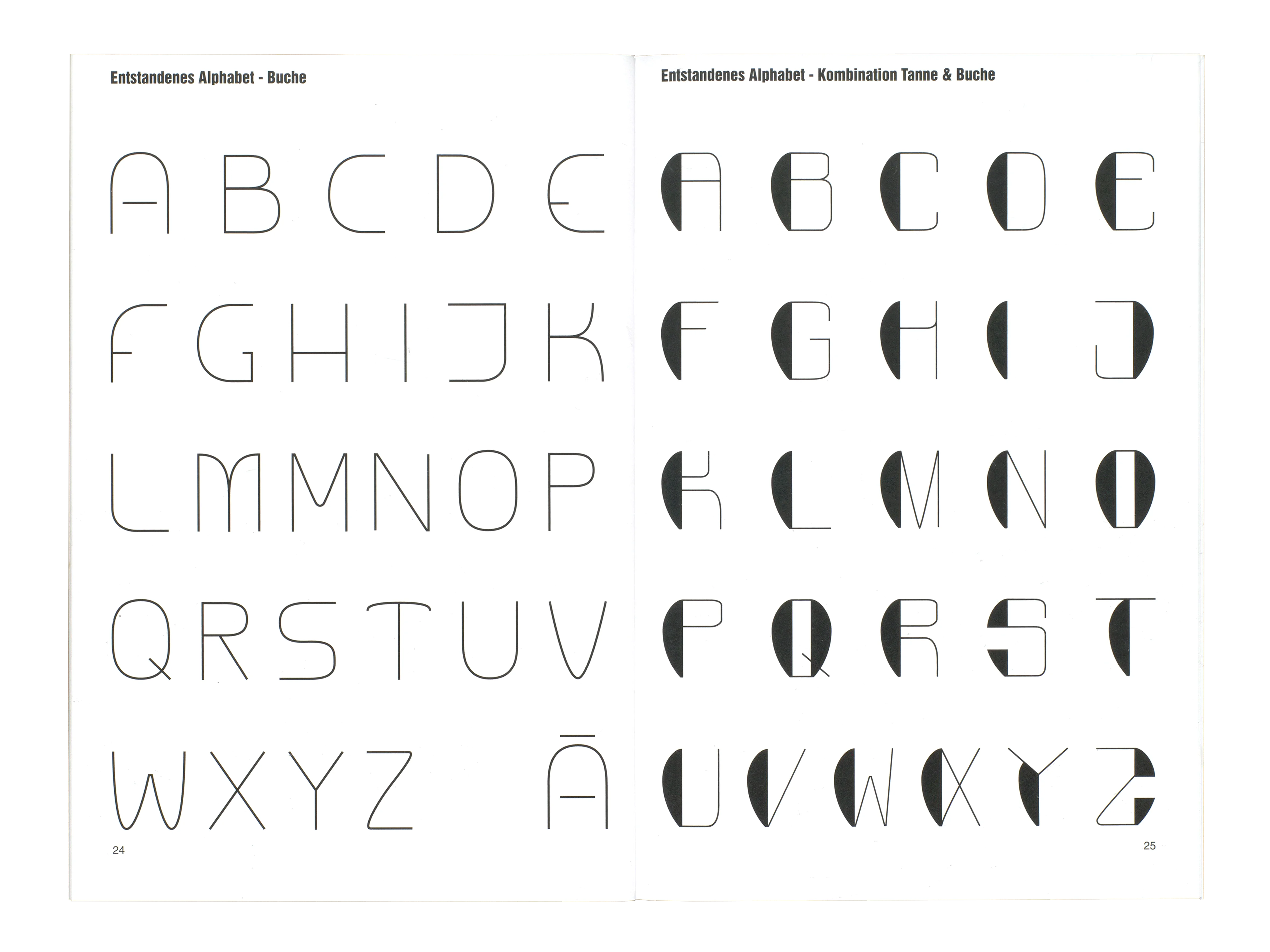 Broschüre Typografieexperiment